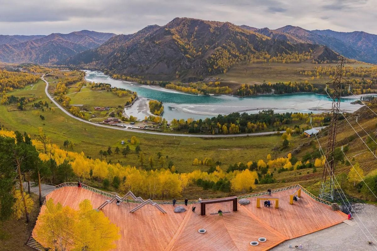 Река Катунь, смотровая площадка Лик Сартакпая